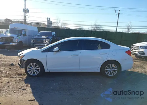 2012 Honda Civic Ex z USA, uszkodzony, nr VIN 19XFB2F86CE311019